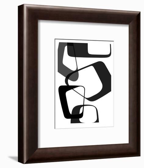 Abstract Rings 2-NaxArt-Framed Art Print