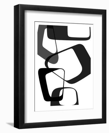 Abstract Rings 2-NaxArt-Framed Art Print