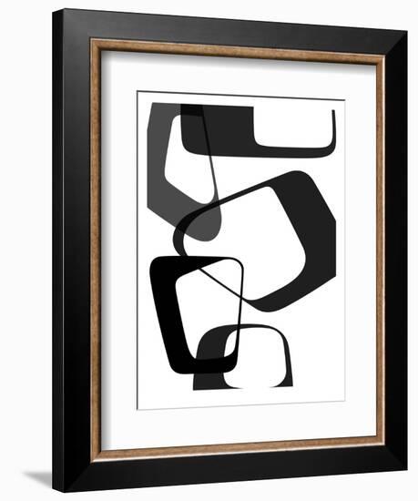 Abstract Rings 2-NaxArt-Framed Art Print