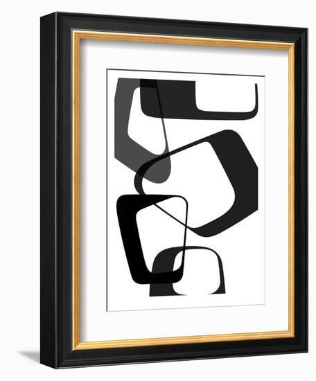 Abstract Rings 2-NaxArt-Framed Art Print