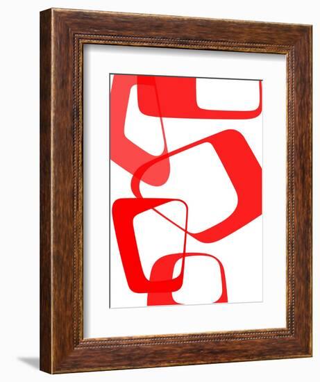 Abstract Rings 3-NaxArt-Framed Art Print