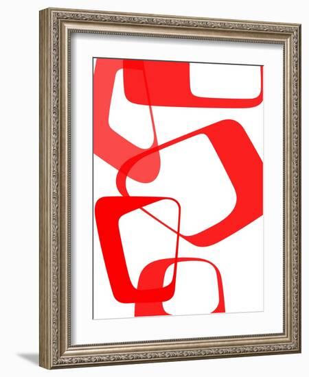 Abstract Rings 3-NaxArt-Framed Art Print