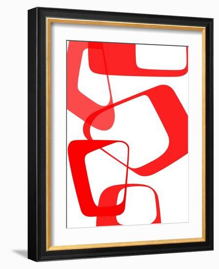 Abstract Rings 3-NaxArt-Framed Art Print