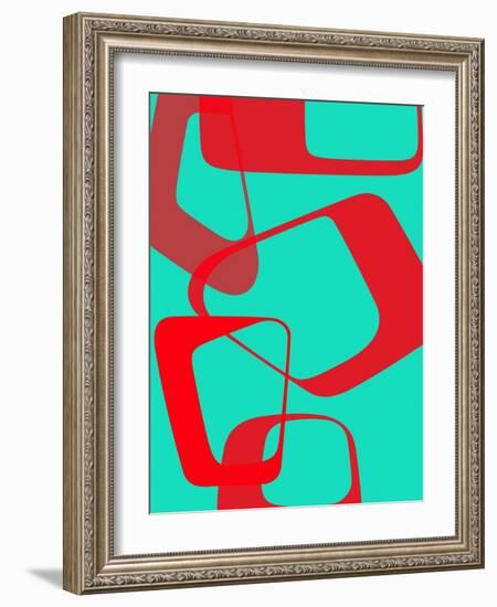 Abstract Rings 4-NaxArt-Framed Art Print