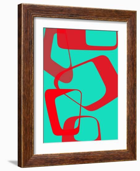 Abstract Rings 4-NaxArt-Framed Art Print