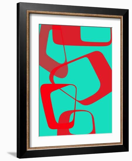 Abstract Rings 4-NaxArt-Framed Art Print