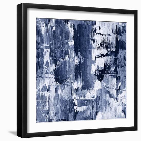 Abstract Rough Brush Strokes Grunge Background. Seamless Pattern.-cepera-Framed Art Print