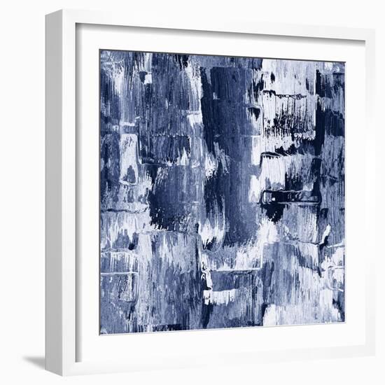 Abstract Rough Brush Strokes Grunge Background. Seamless Pattern.-cepera-Framed Art Print