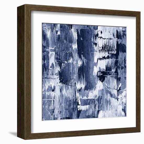 Abstract Rough Brush Strokes Grunge Background. Seamless Pattern.-cepera-Framed Art Print