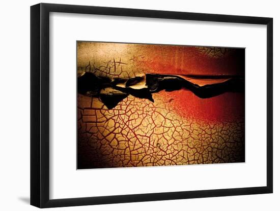 Abstract Rust Circle I-Jean-François Dupuis-Framed Art Print