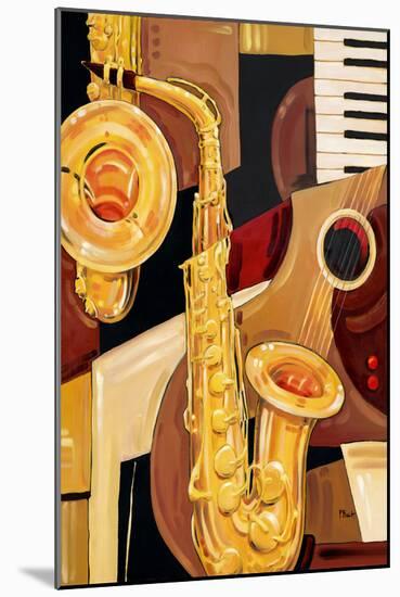 Abstract Sax-Paul Brent-Mounted Art Print