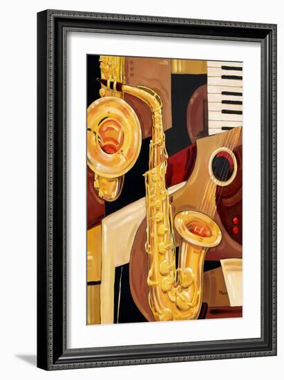 Abstract Sax-Paul Brent-Framed Art Print