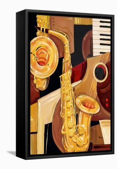 Abstract Sax-Paul Brent-Framed Stretched Canvas