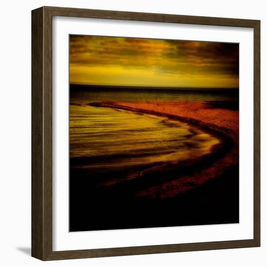 Abstract, Sea, Beach, Shore, Ocean, Sand, Horizon-Trigger Image-Framed Photographic Print