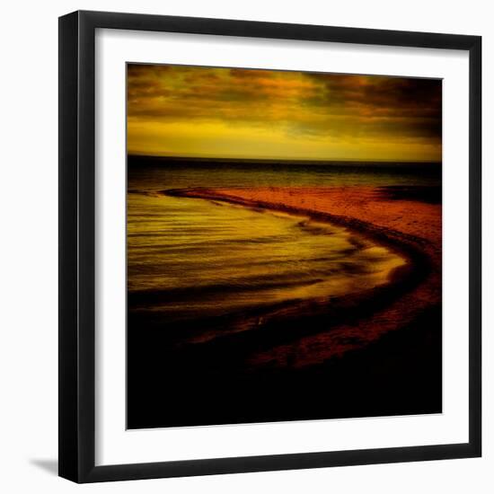 Abstract, Sea, Beach, Shore, Ocean, Sand, Horizon-Trigger Image-Framed Photographic Print