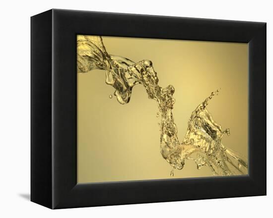 Abstract Shape Formed by Splashing Water-Mike Agliolo-Framed Premier Image Canvas