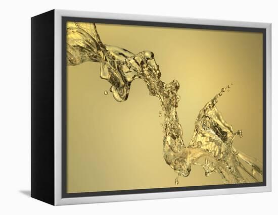 Abstract Shape Formed by Splashing Water-Mike Agliolo-Framed Premier Image Canvas