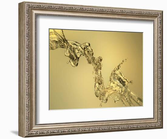 Abstract Shape Formed by Splashing Water-Mike Agliolo-Framed Photographic Print