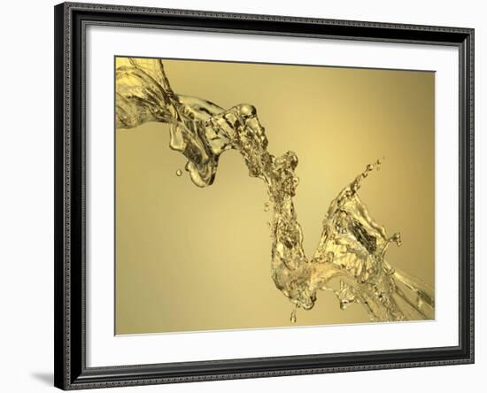 Abstract Shape Formed by Splashing Water-Mike Agliolo-Framed Photographic Print