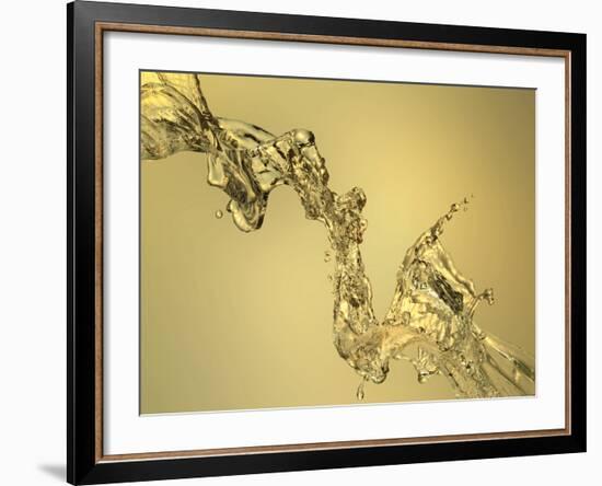 Abstract Shape Formed by Splashing Water-Mike Agliolo-Framed Photographic Print