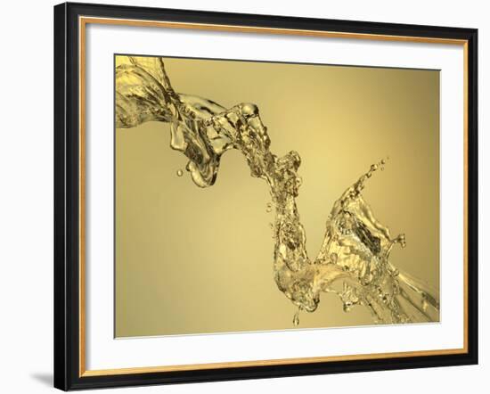 Abstract Shape Formed by Splashing Water-Mike Agliolo-Framed Photographic Print