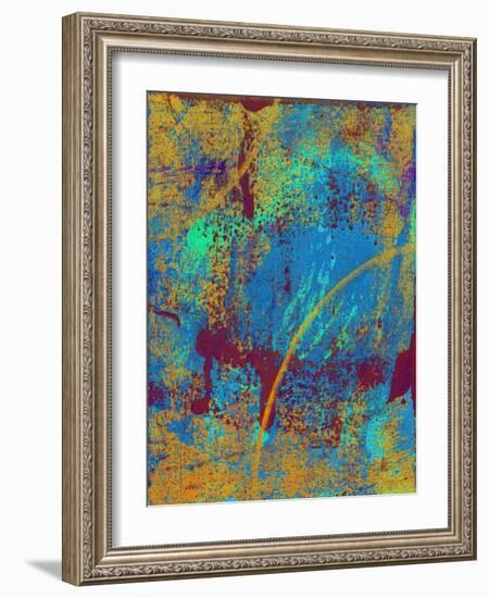 Abstract Solar Eclipse-Ricki Mountain-Framed Art Print