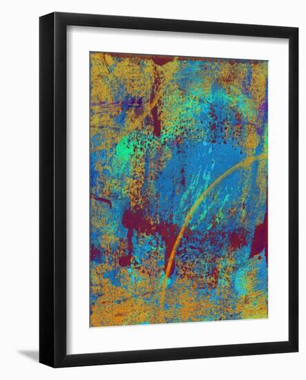 Abstract Solar Eclipse-Ricki Mountain-Framed Art Print