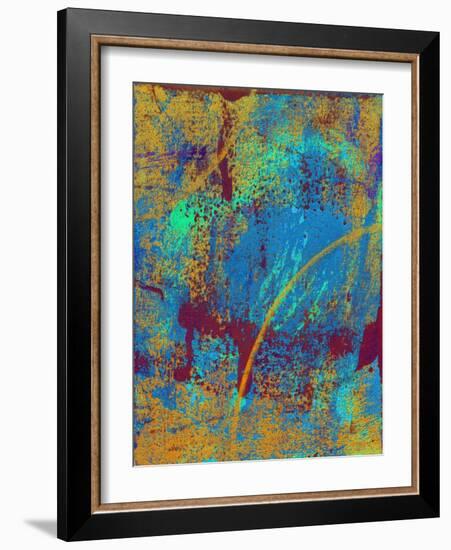 Abstract Solar Eclipse-Ricki Mountain-Framed Art Print