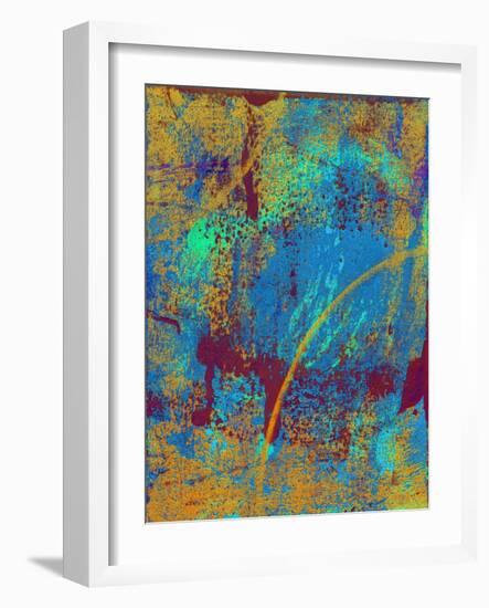 Abstract Solar Eclipse-Ricki Mountain-Framed Art Print