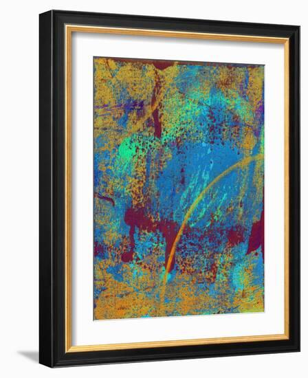 Abstract Solar Eclipse-Ricki Mountain-Framed Art Print