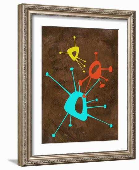 Abstract Splash Theme 1-NaxArt-Framed Art Print