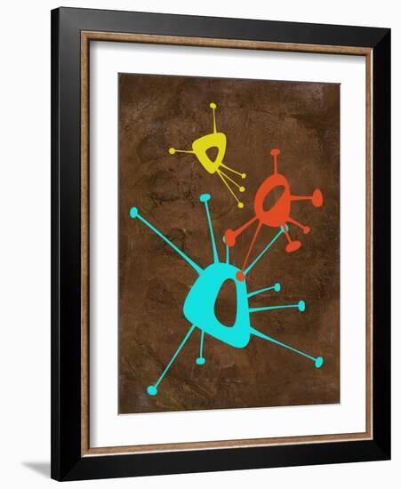 Abstract Splash Theme 1-NaxArt-Framed Art Print