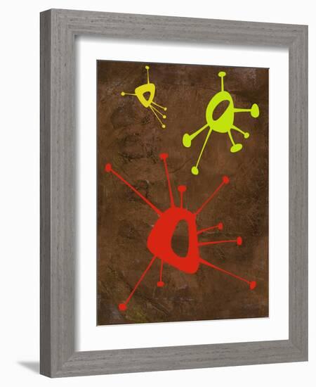 Abstract Splash Theme 20-NaxArt-Framed Art Print