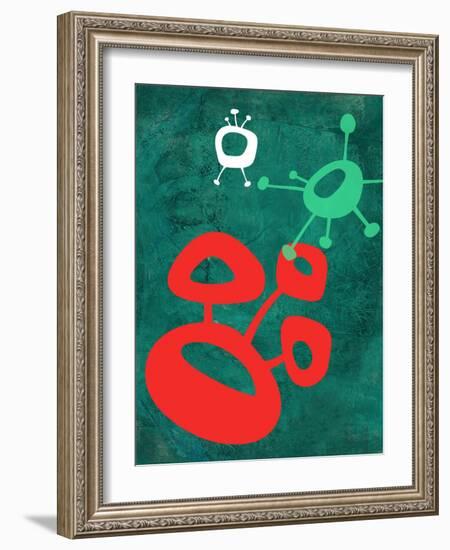 Abstract Splash Theme 2-NaxArt-Framed Art Print