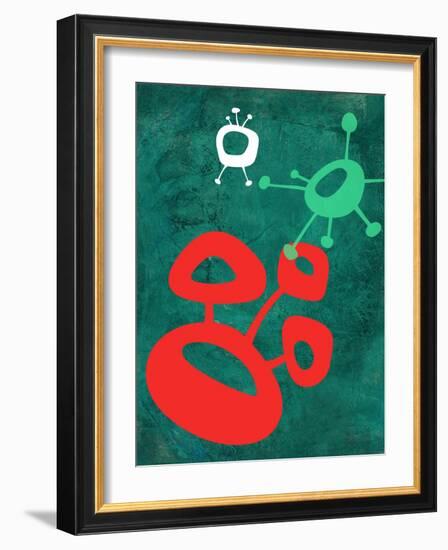 Abstract Splash Theme 2-NaxArt-Framed Art Print