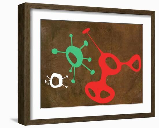 Abstract Splash Theme 3-NaxArt-Framed Art Print