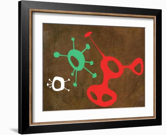 Abstract Splash Theme 3-NaxArt-Framed Art Print