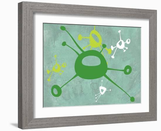 Abstract Splash Theme 5-NaxArt-Framed Art Print