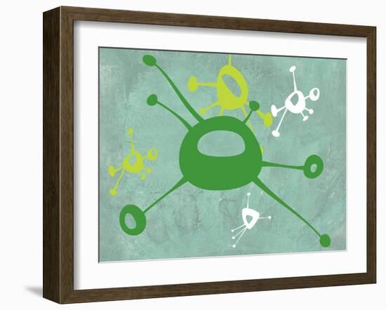 Abstract Splash Theme 5-NaxArt-Framed Art Print