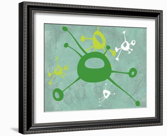 Abstract Splash Theme 5-NaxArt-Framed Art Print