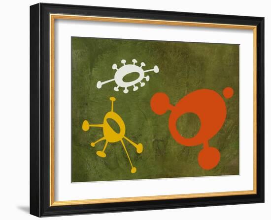 Abstract Splash Theme 7-NaxArt-Framed Art Print