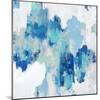 Abstract Spots Blue, 2023-David Moore-Mounted Art Print