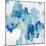 Abstract Spots Blue, 2023-David Moore-Mounted Art Print
