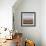 Abstract Stains Brown Horizon-David Moore-Framed Art Print displayed on a wall