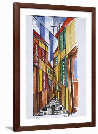 Abstract streets of Bastia, Corsica, France-Richard Lawrence-Framed Premium Photographic Print