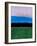 Abstract Stripe Theme Blue-NaxArt-Framed Art Print