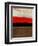 Abstract Stripe Theme Brown-NaxArt-Framed Art Print