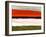 Abstract Stripe Theme Orange and Black-NaxArt-Framed Art Print