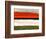 Abstract Stripe Theme Orange and Black-NaxArt-Framed Art Print