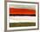 Abstract Stripe Theme Orange and Black-NaxArt-Framed Art Print